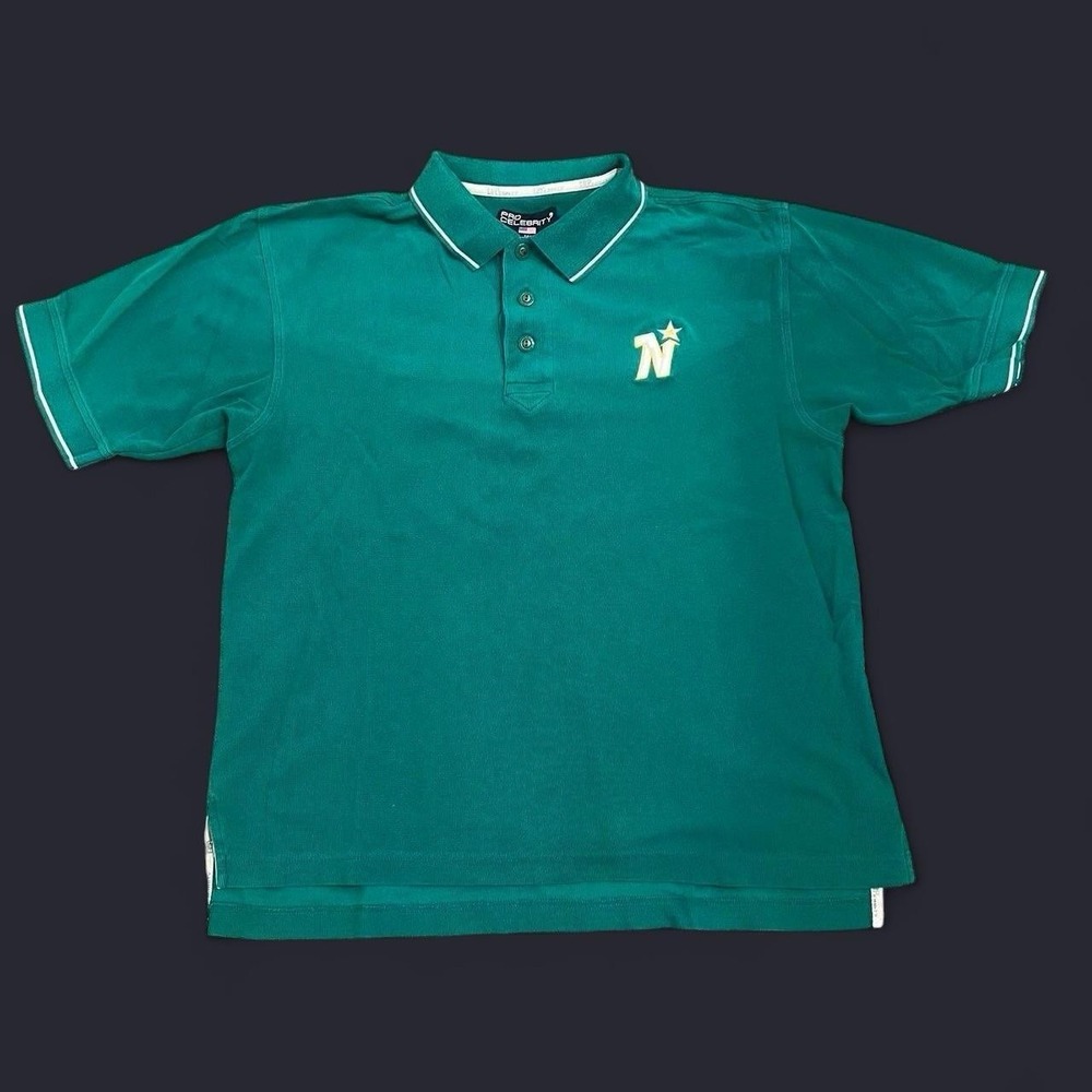Green Polo Men's Size Large Green Skate Spring Summer Y2K Kanye College Dropout